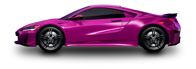 Bil folierad med 3M 2080 ruby rosso