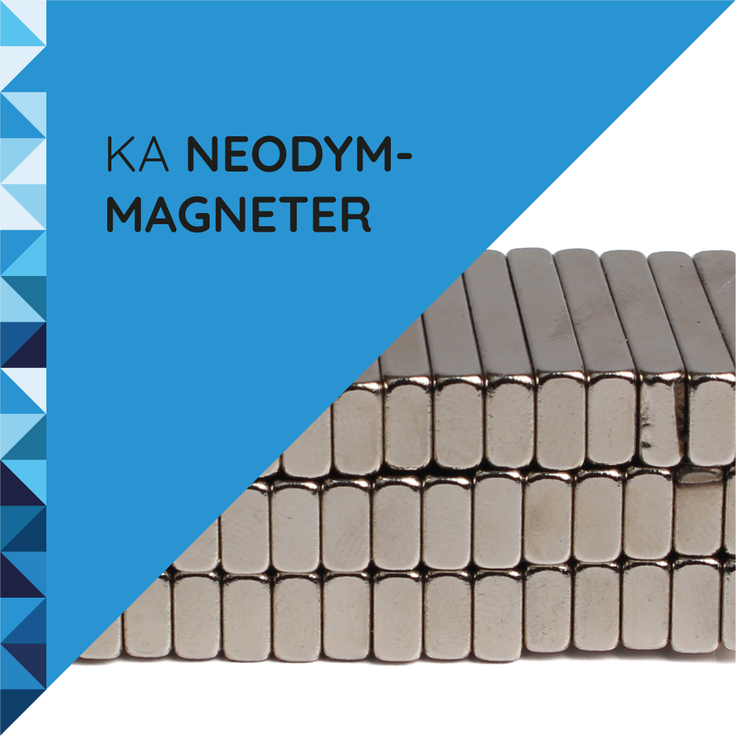 Ka Neodymmagneter Rektangel 25 x 6 x 3 mm