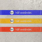 Golvmarkeringstejp med tryck