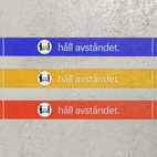 Golvmarkeringstejp med tryck