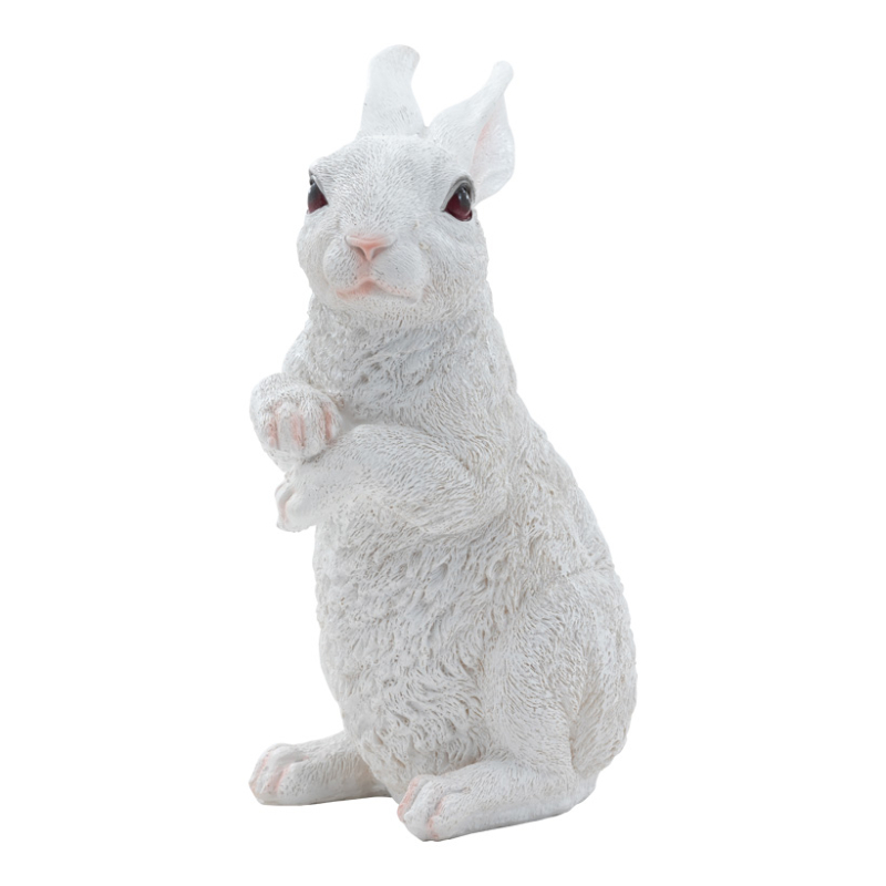 Rabbit standing 32x20 cm white