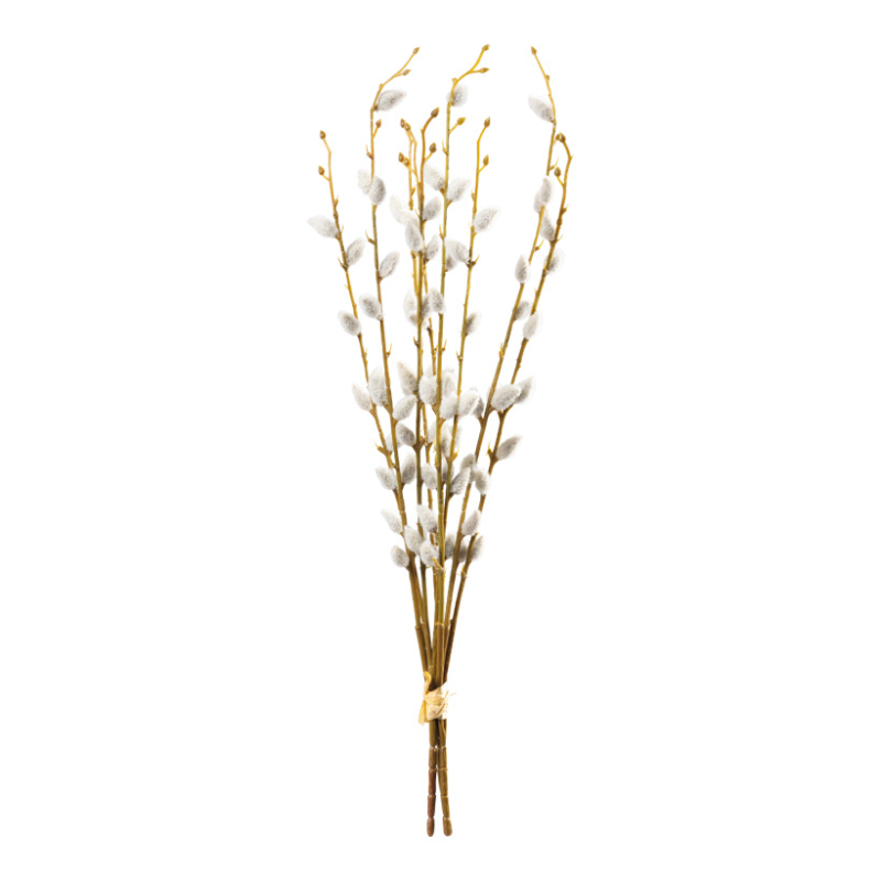 Willow twig 53x18cm white