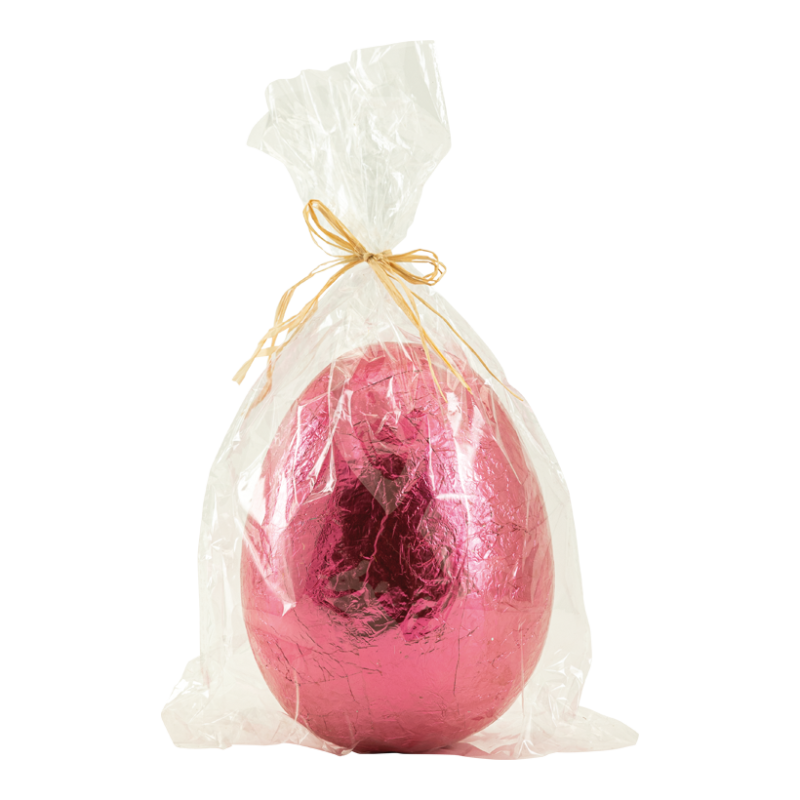 Påskägg i påse 18x14cm rosa
