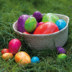 Easter eggs 6cm 6pcs/bag multicolour