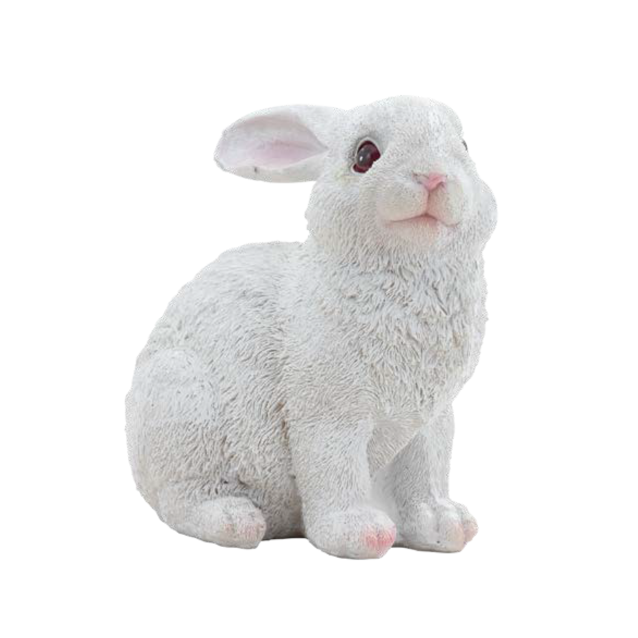 Rabbit sitting 20x21cm white