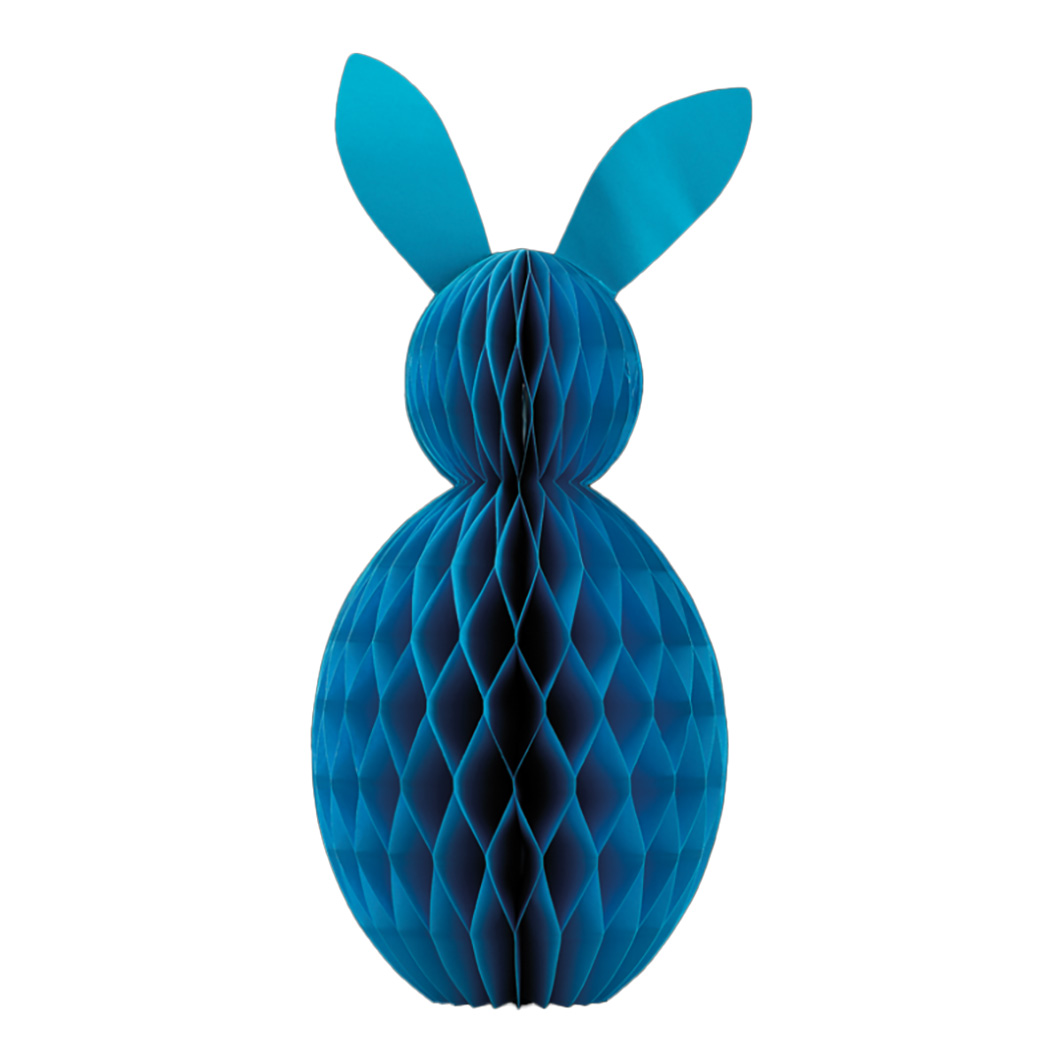 Honeycomb rabbit with magnet 60cm blue