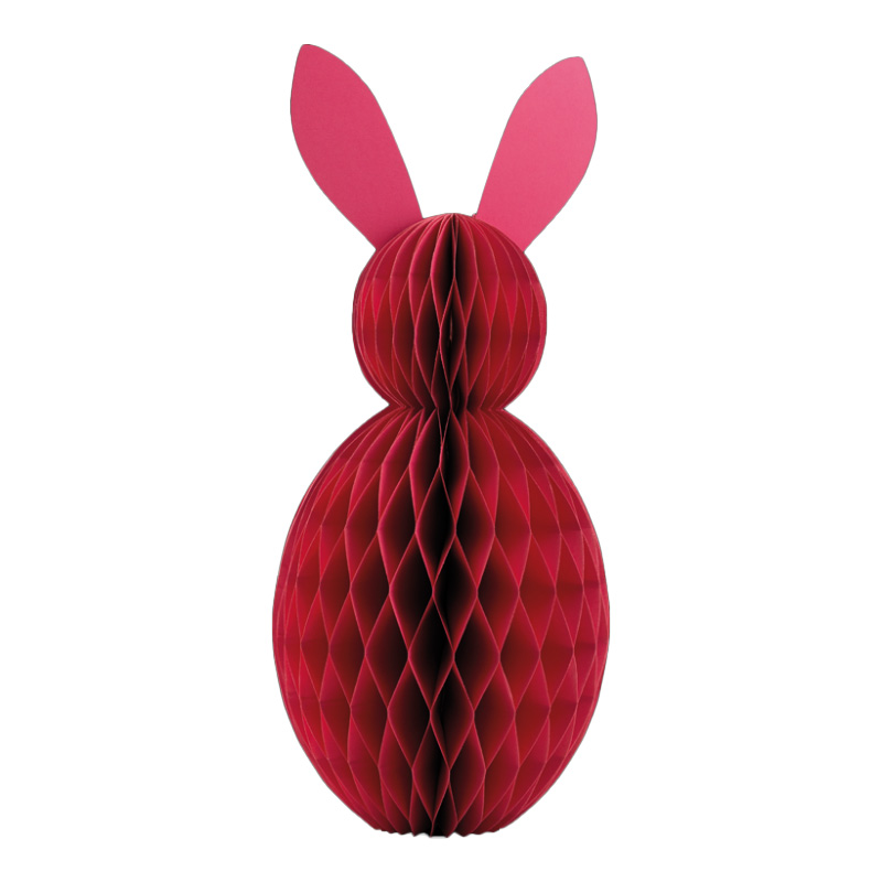 Honeycomb rabbit with magnet 60cm fuchsia