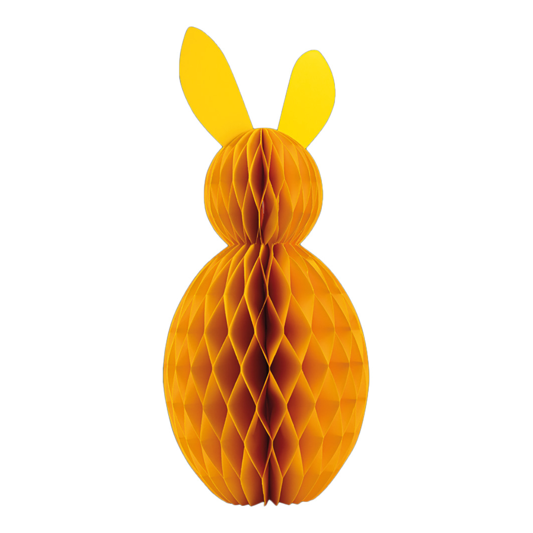Honeycomb kanin med magnet 60cm gul