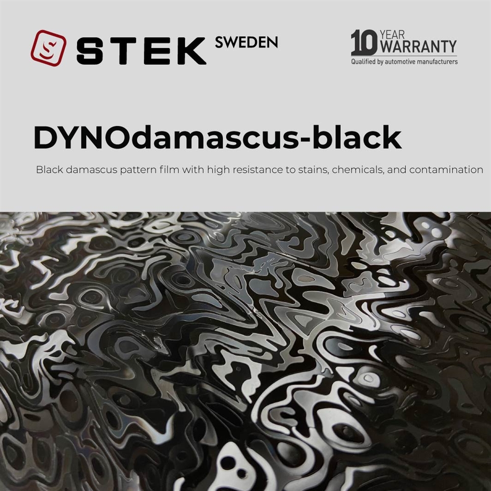 STEK DYNOdamascus-black | Svart mönster