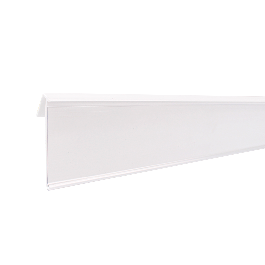 Hyllkantslist vinklad vit 39 x 885 mm