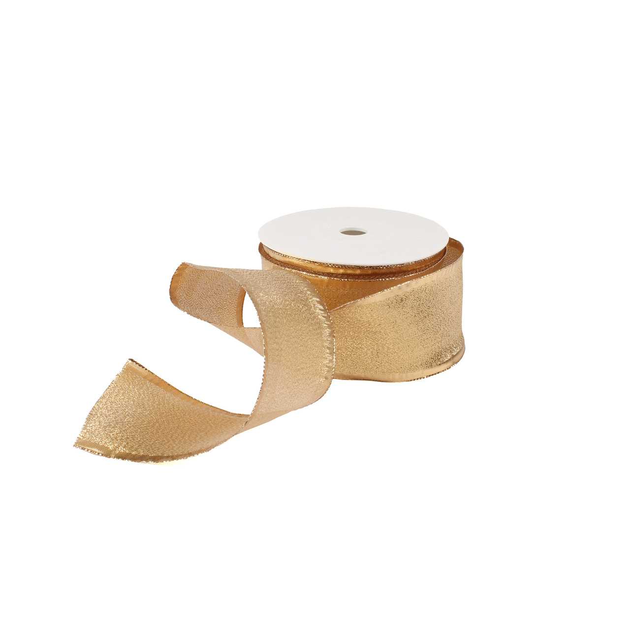 Satin ribbon gold glitter 8cmx10m