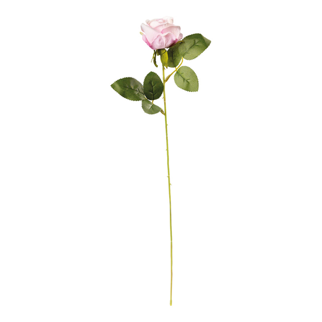 Ros med stjälk 51x37cm rosa
