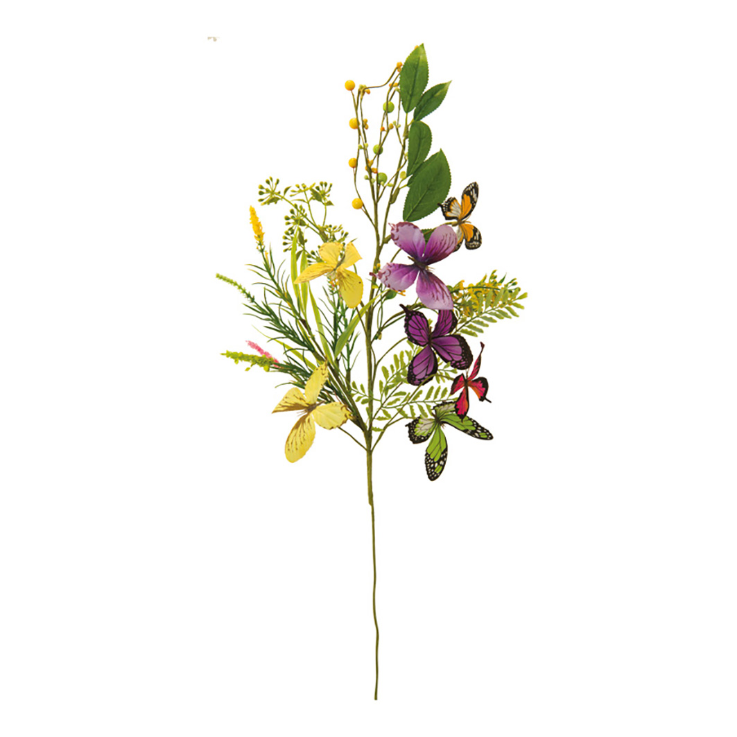Kvist med fjärilar, blommor & grenar 76cm