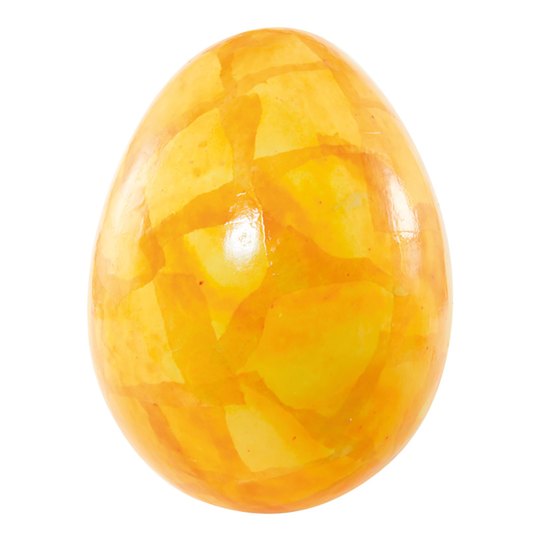 Påskägg 20cm vattenfärgeffekt gul