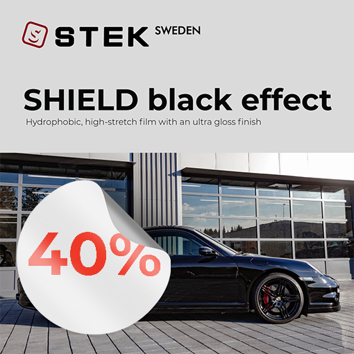 STEK SHIELD black effect | Svart högblank