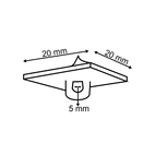 Takögla självhäftande 100st