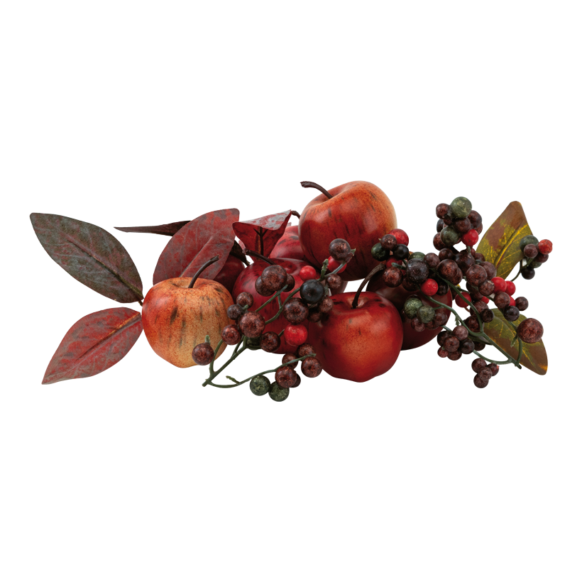 Autumn decoration fruit/berry 175g red/brown