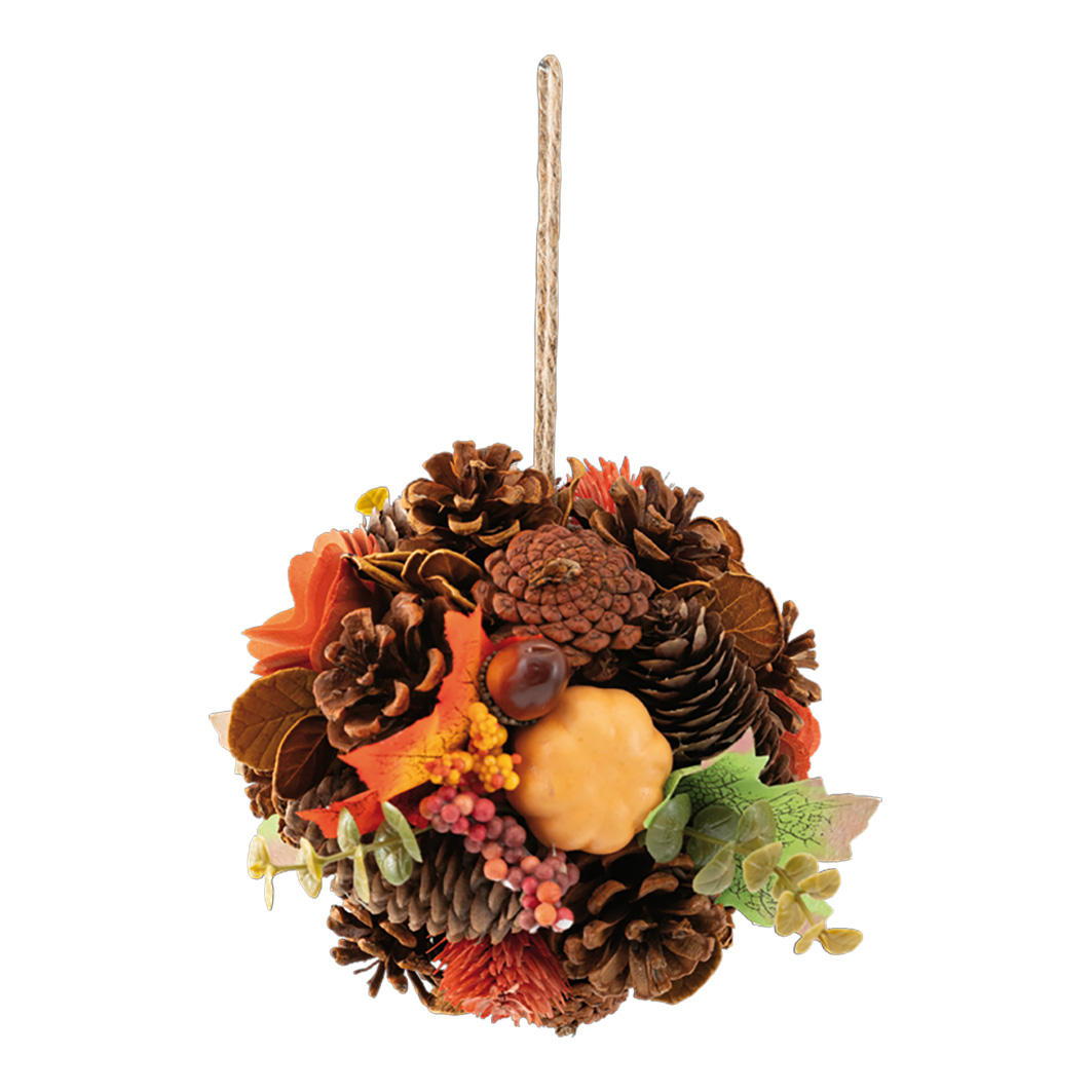 Höstboll hänge med kottar/bär 15cm