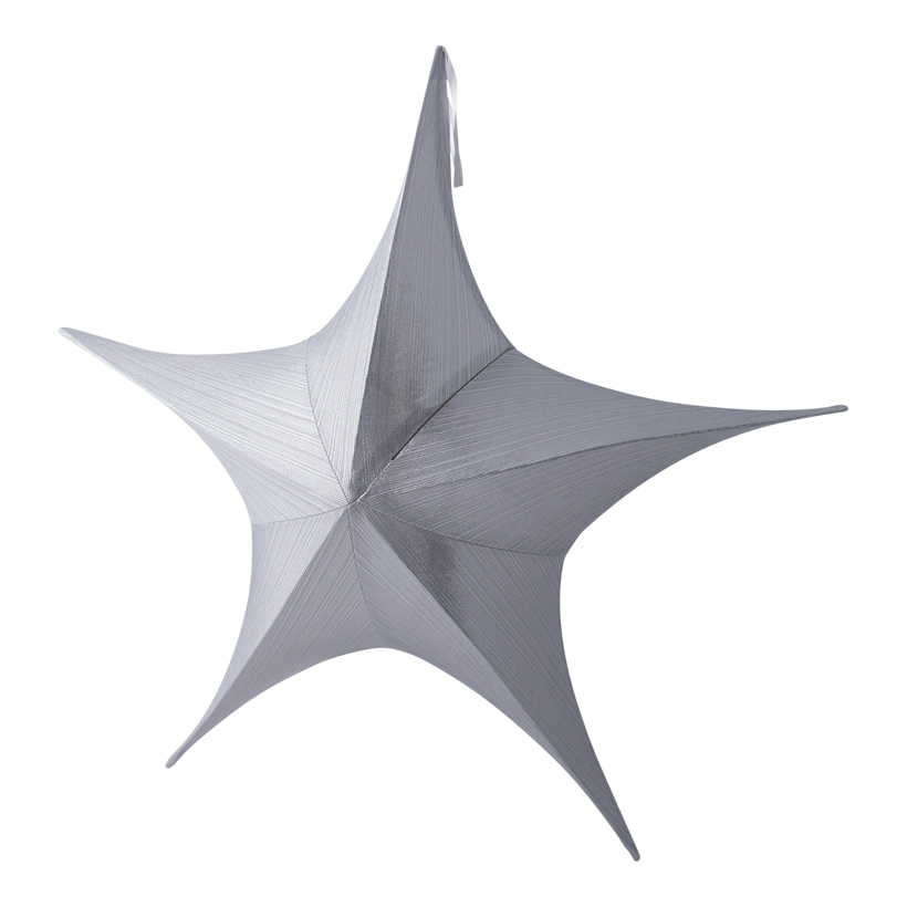Stjärna tyg Ø 80cm silvermetallic