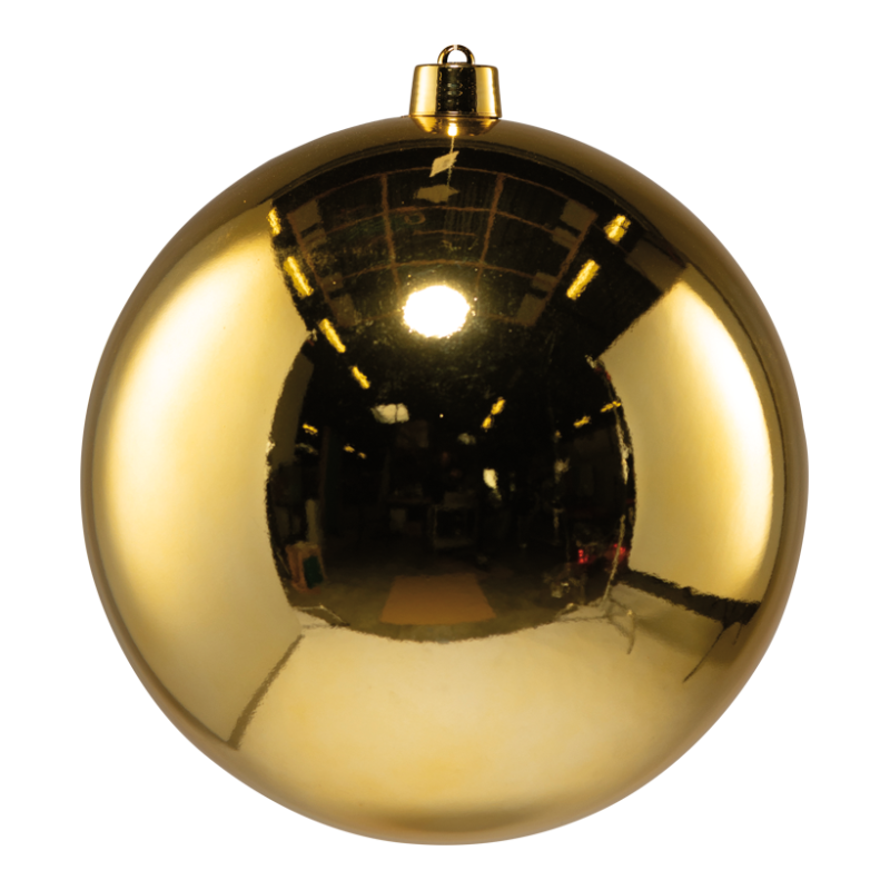 Christmas bauble gold shiny
