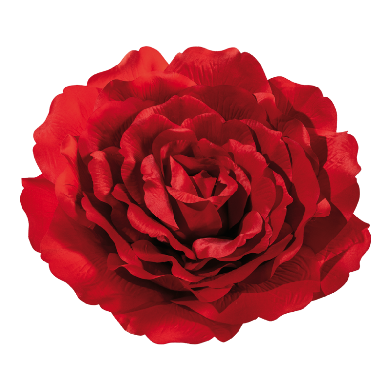 Roshuvud att hänga 55cm röd