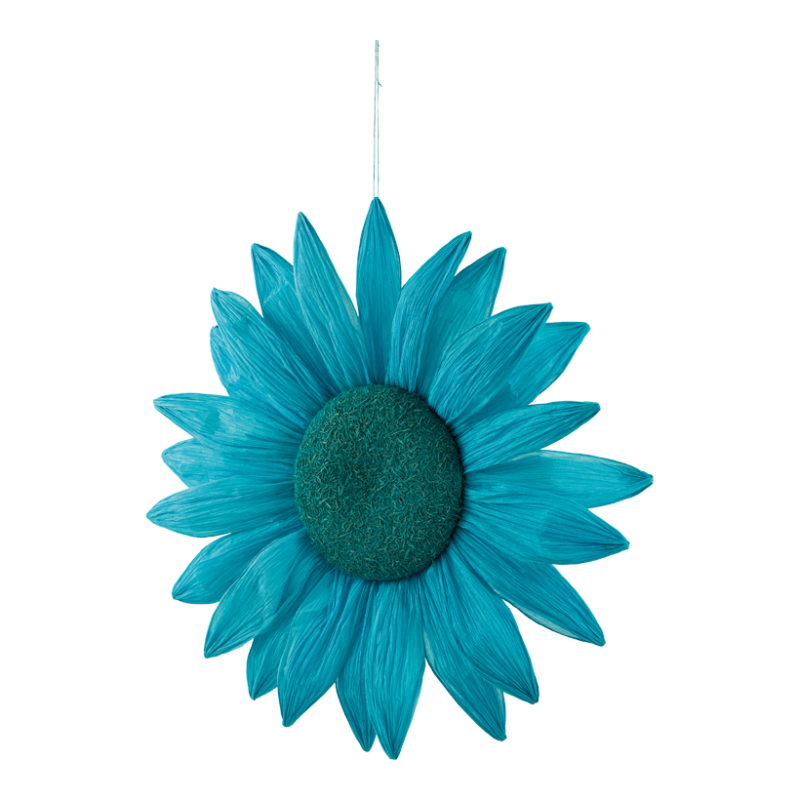 Blomma av papper 60cm Blå