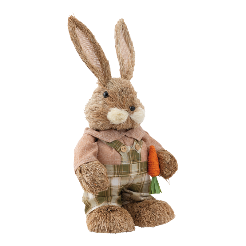 Kanin med hängselbyxor 40x18x15cm