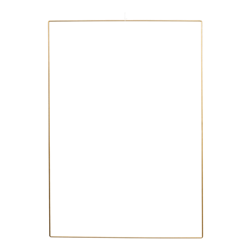 Metal frame with eyelet 60x85cm gold