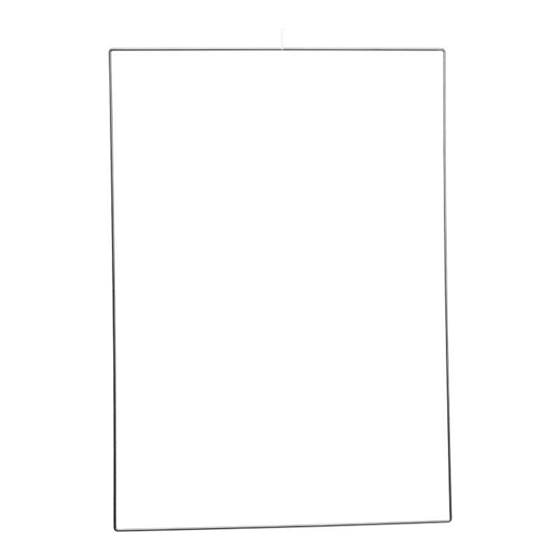 Metallram med ögla 60×85cm Silver