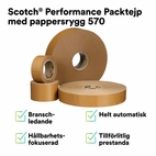 3M™ 570 Packtejp med pappersrygg