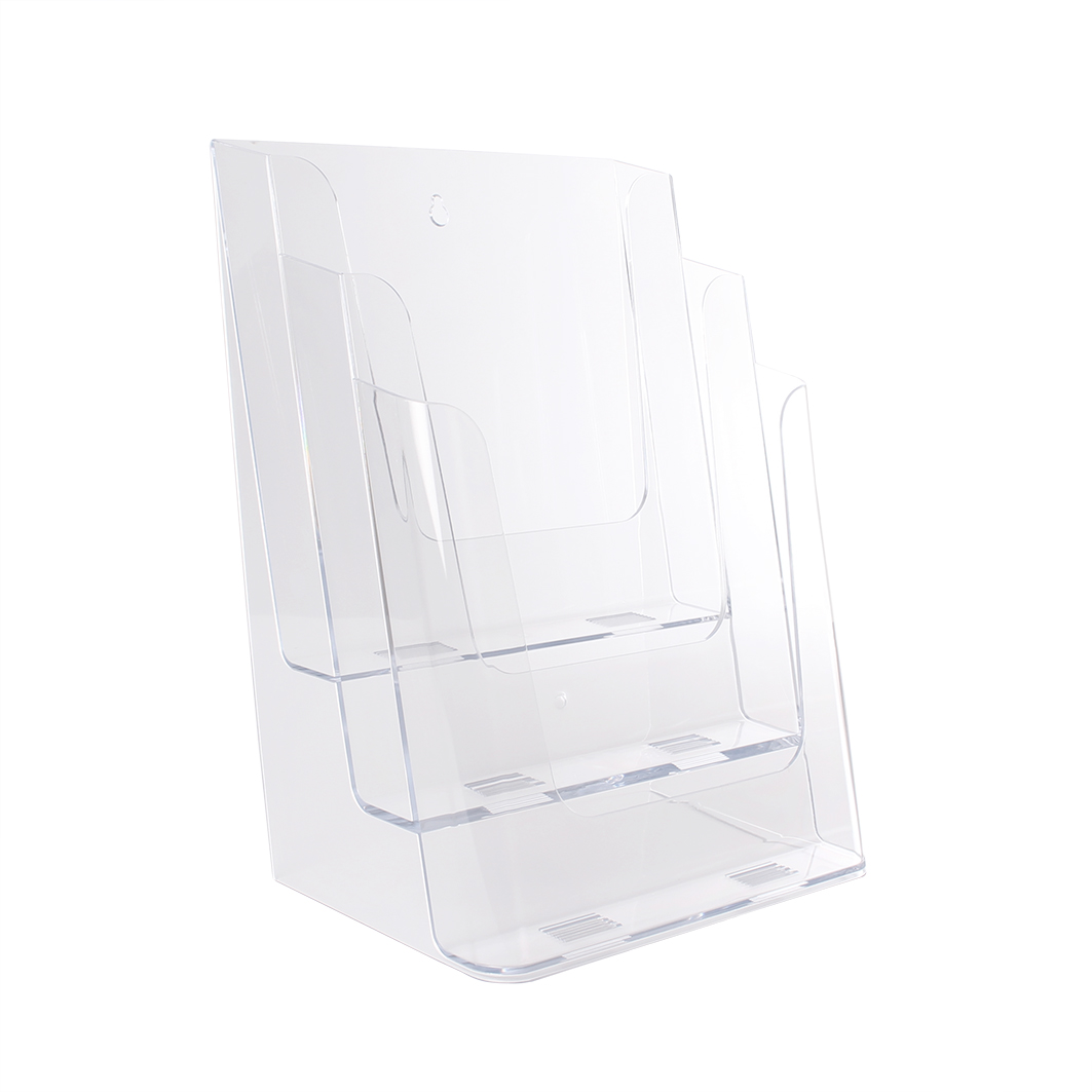 Broschyrställ med 3 fack