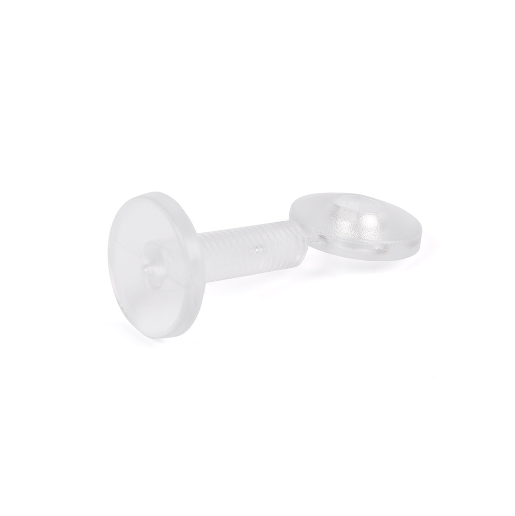 Plastskruv 12mm transparent
