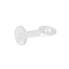 Plastskruv 12mm transparent