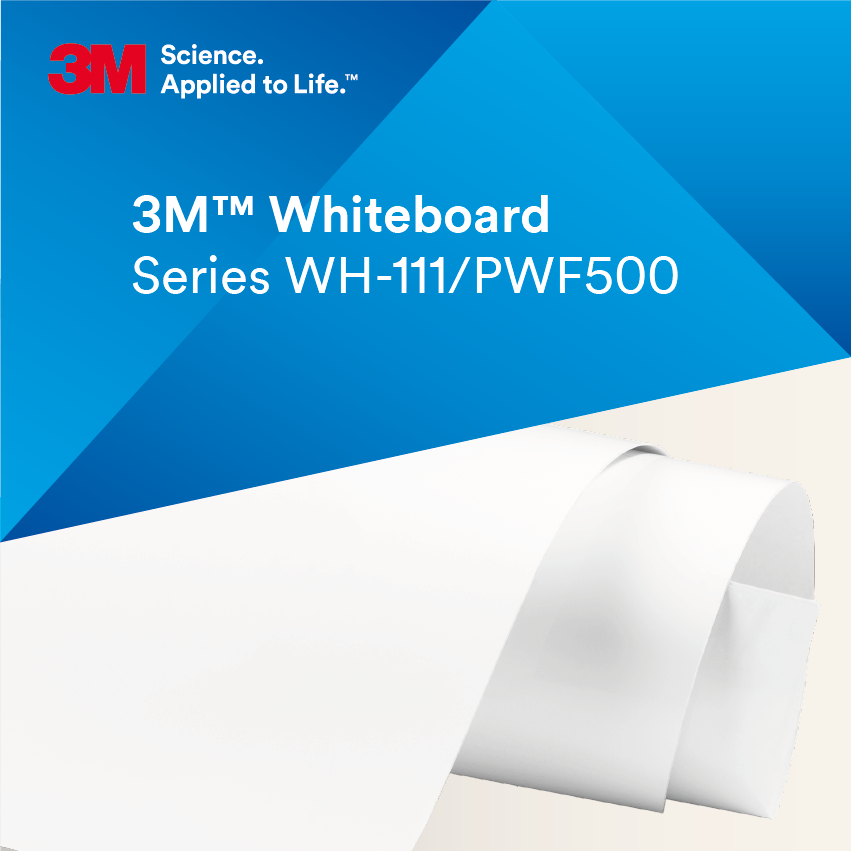 3M™ Whiteboardfolie Vit matt