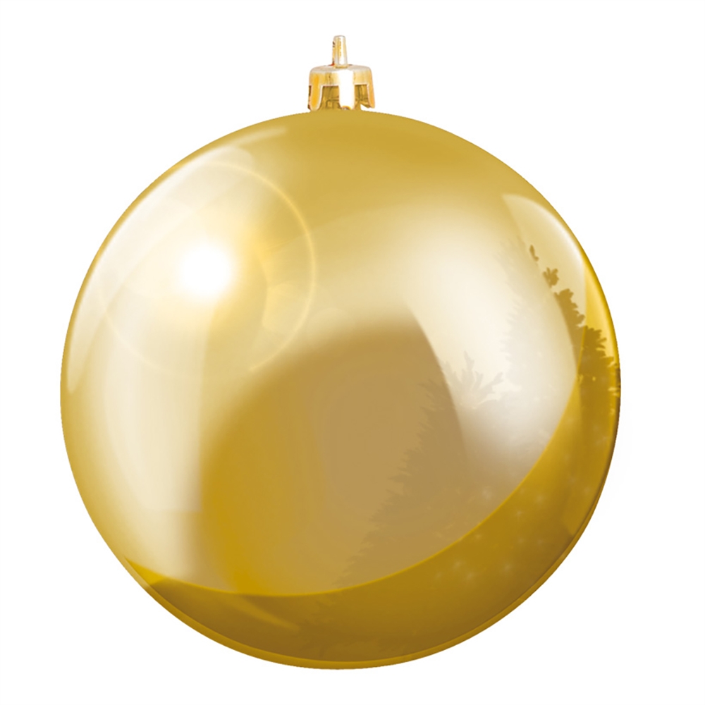 Christmas Ball Gold Shiny 8 cm
