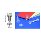 Plastskruv 12mm transparent