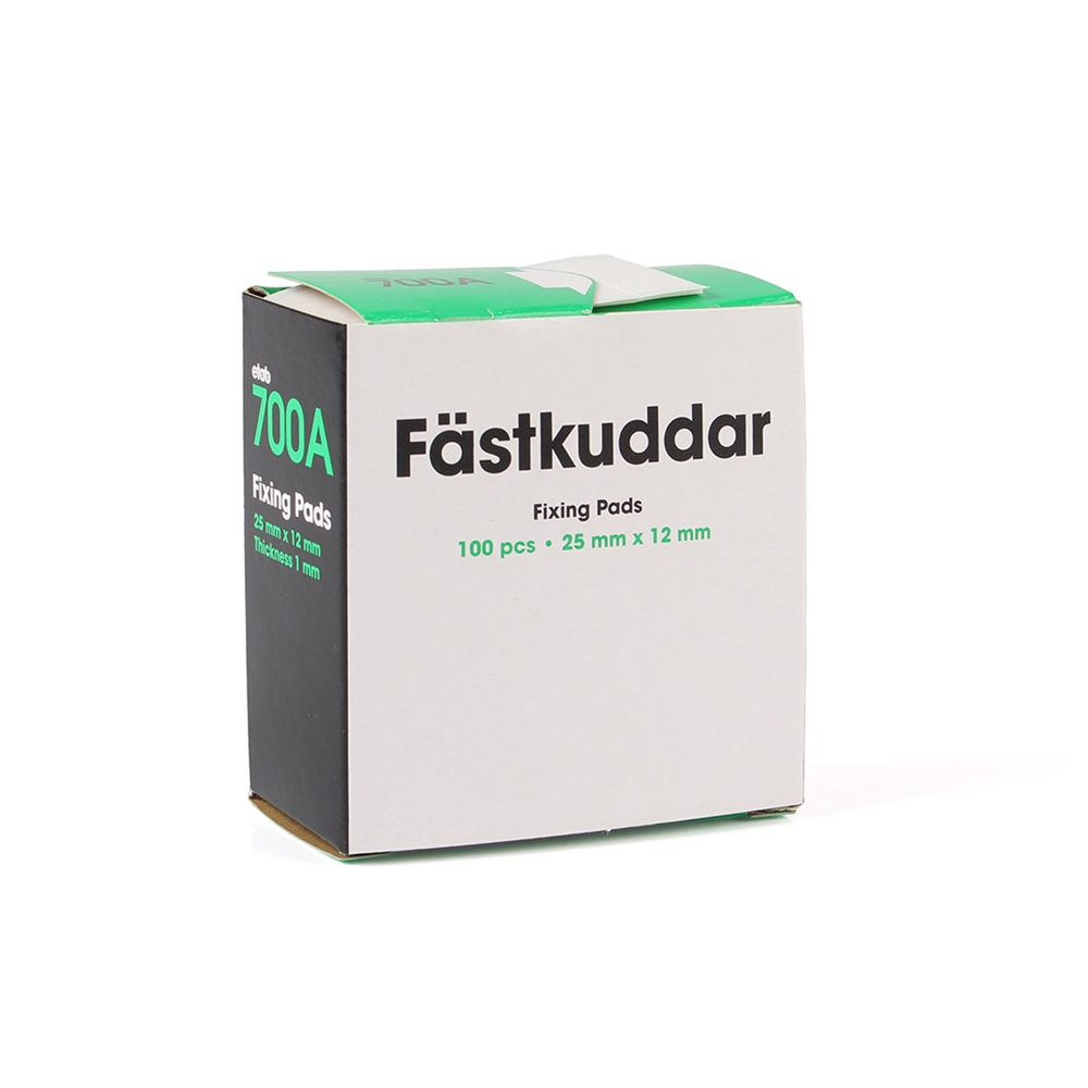 Dubbelhäftande tejpkuddar