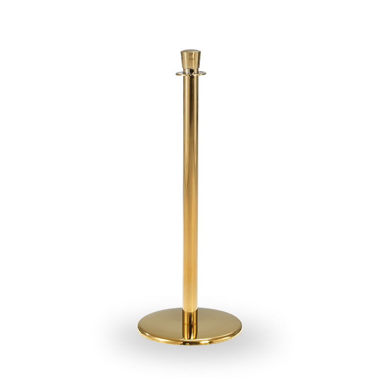 Barrier post in brass with crown