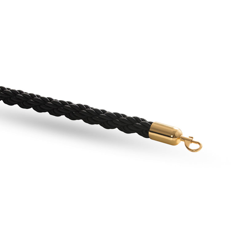 Barrier rope - brass / black