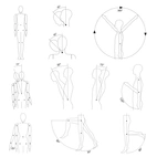 Skyltdocka Dam flexibel