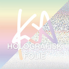 KA Holographic film Metal Flake Red