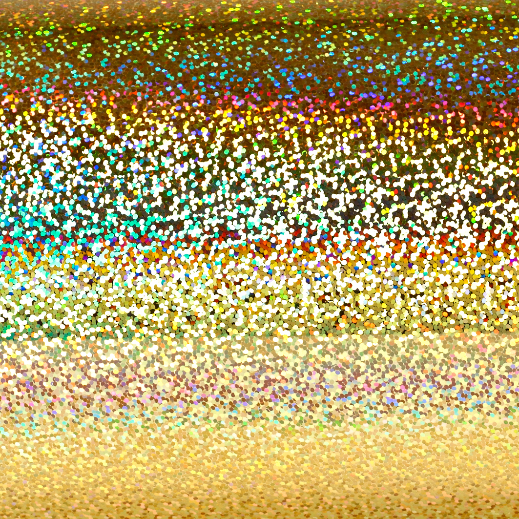 KA Holographic film Metal Flake Gold