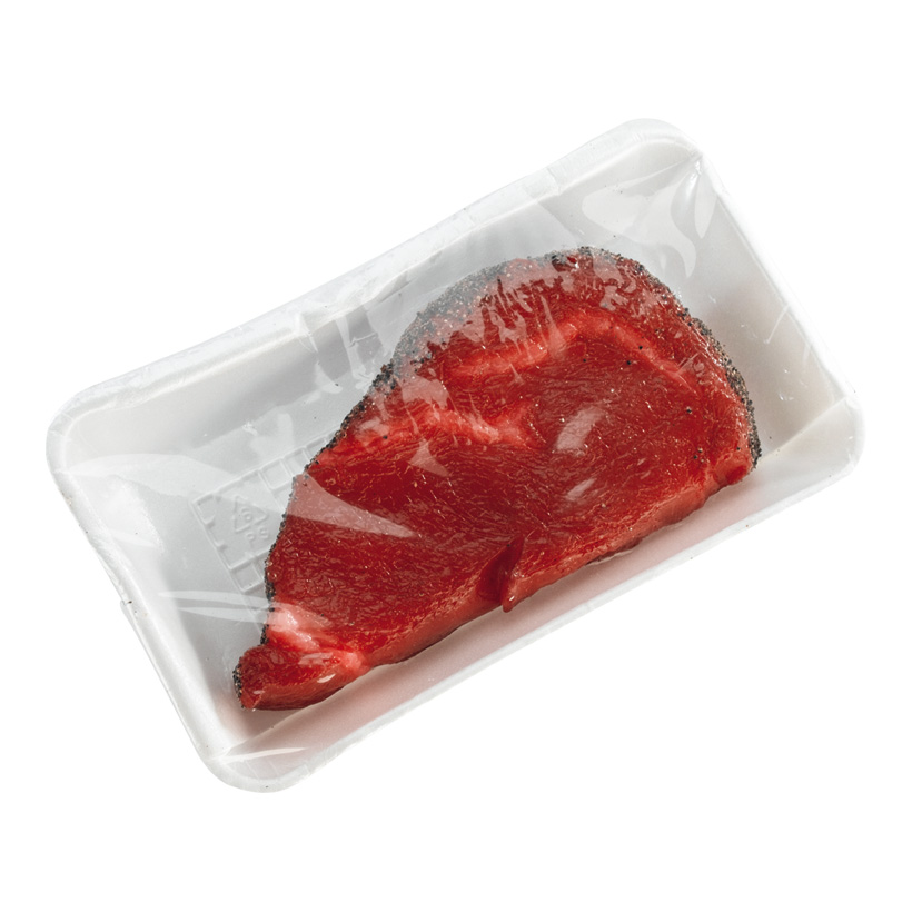 STEAK, RAW 8X18CM RED