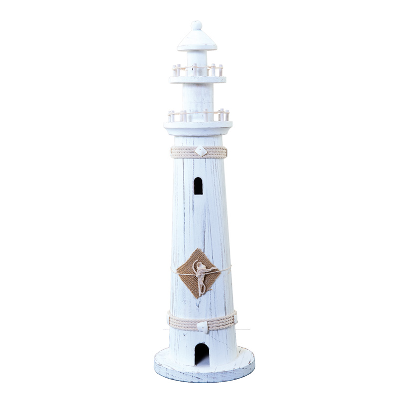 LIGHT HOUSE H: 50CM WHITE