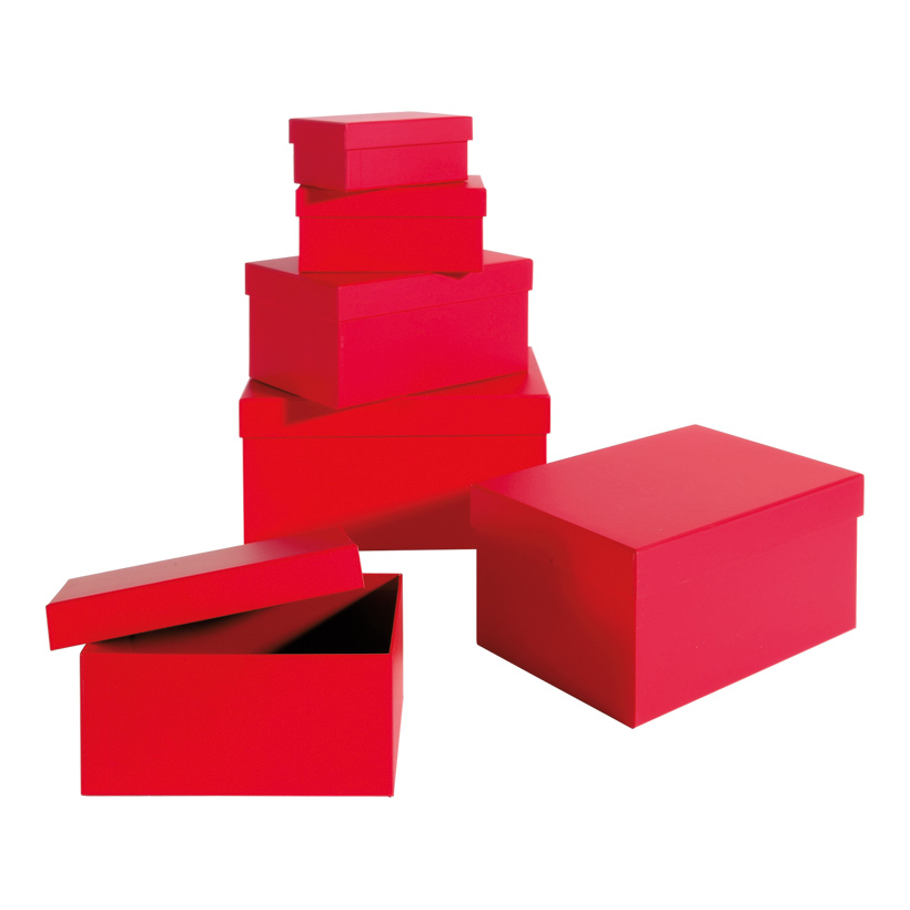 Presentboxar 6st Röd