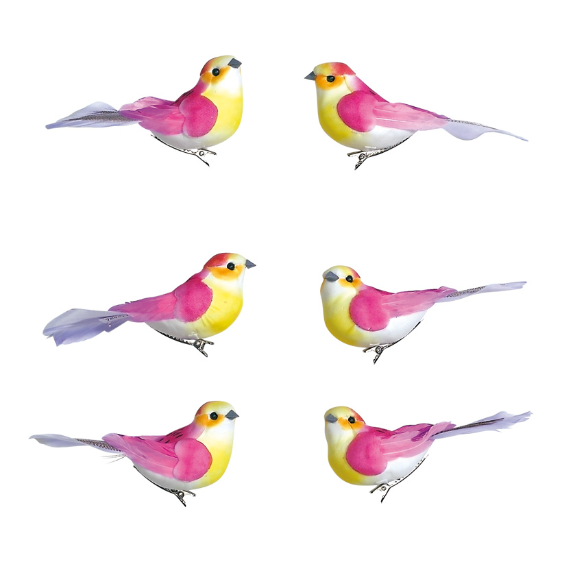 BIRDS 12X4,5X5 CM PINK
