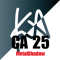 KA CA25 MetalShadow Mörk silver metallic blank