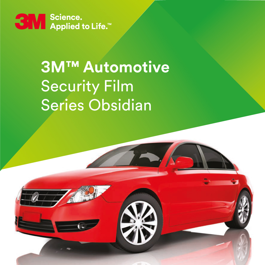 3M™ Obsidian Security Film | Säkerhetfilm för bil 3M™ Obsidian Security Film | Säkerhetfilm för bil