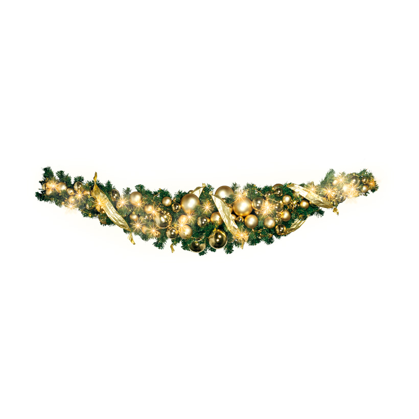 Grangirlang, dekorerad 180cm