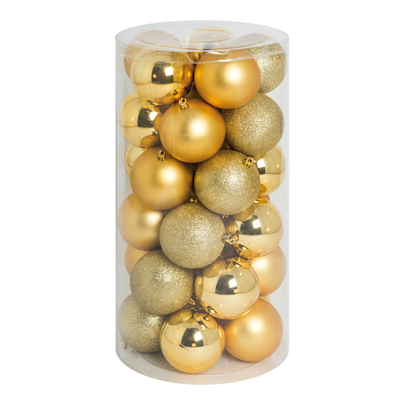 Julkulor, Guld, 8cm, 30-pack